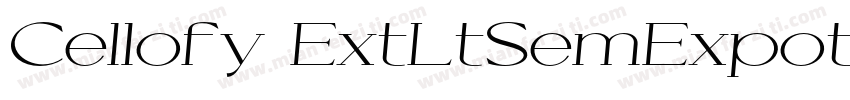 Cellofy ExtLtSemExpotf字体转换
